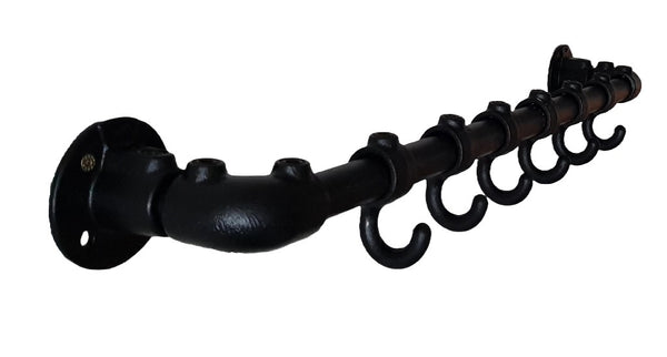 Black Scaffolding Tube Coat Rack