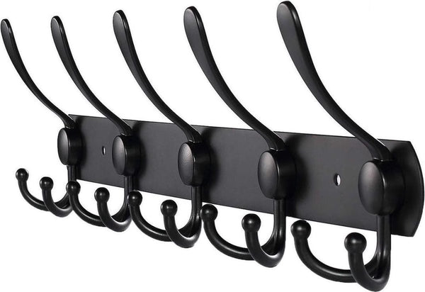 Wall coat rack 15 hooks | 45cm | Including mounting material