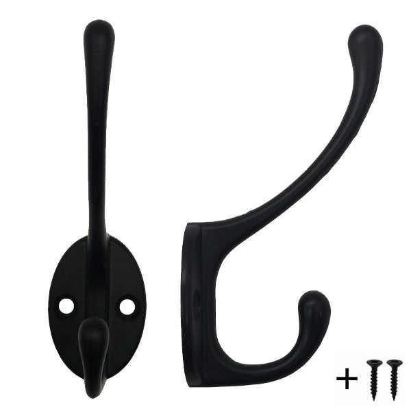 Coat hook Black including screws | Hanging hooks | Coat hook