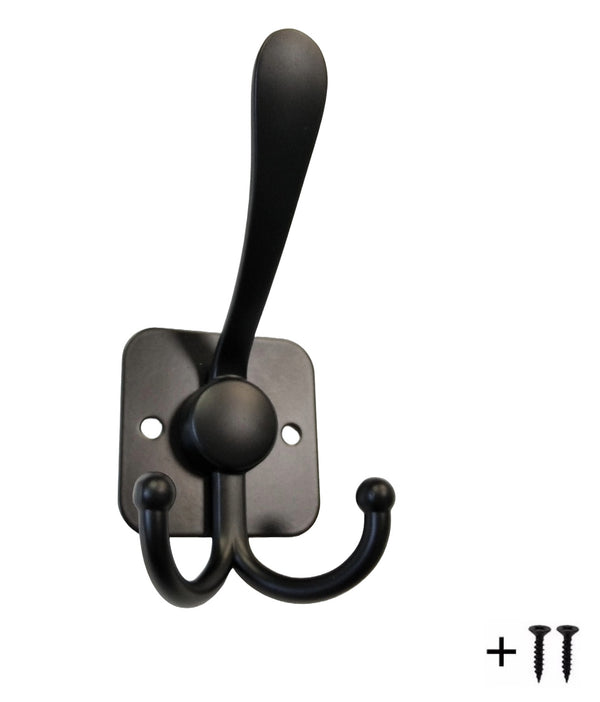 Coat hook Black including screws | Hanging hooks | Coat hook