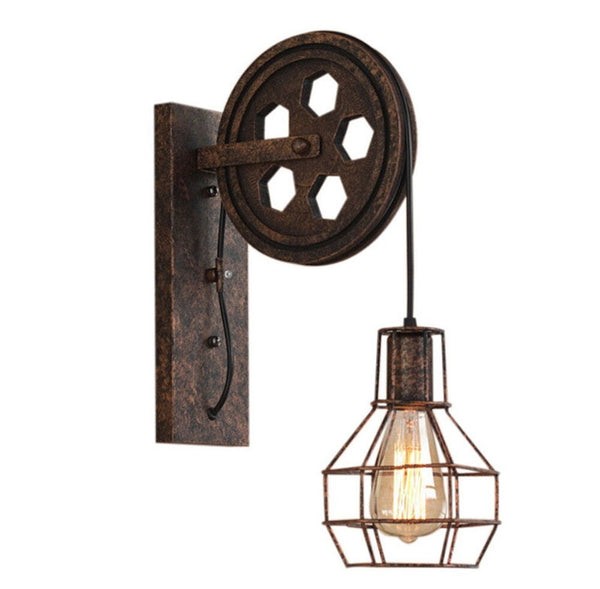 Industriële Wandlamp Roestkleur | Muurlamp | Wandverlichting | E27 fitting