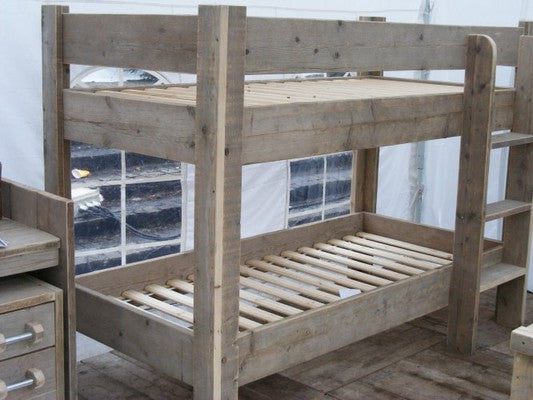 Scaffolding wood bunk bed "Coen"