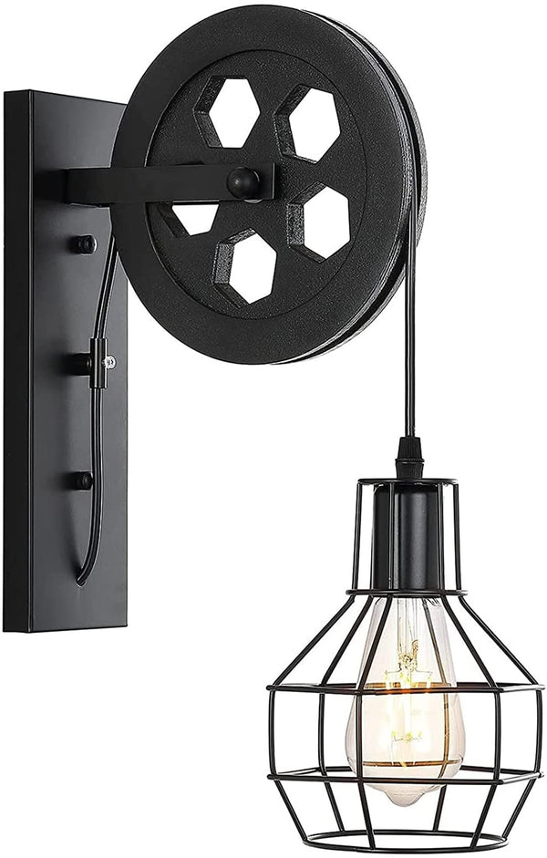 Industriële Wandlamp Zwart | Muurlamp | Wandverlichting | E27 fitting